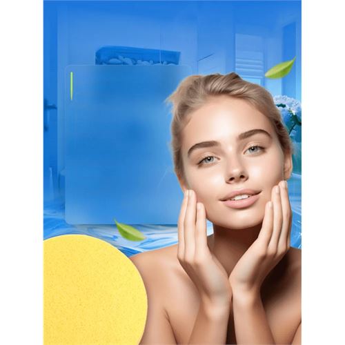 TransForMacion Sıkıştırılmış Makyaj Temizlik Pedi Cilt Temizlik Süngeri Doğal Selülöz 10 ADET 721467