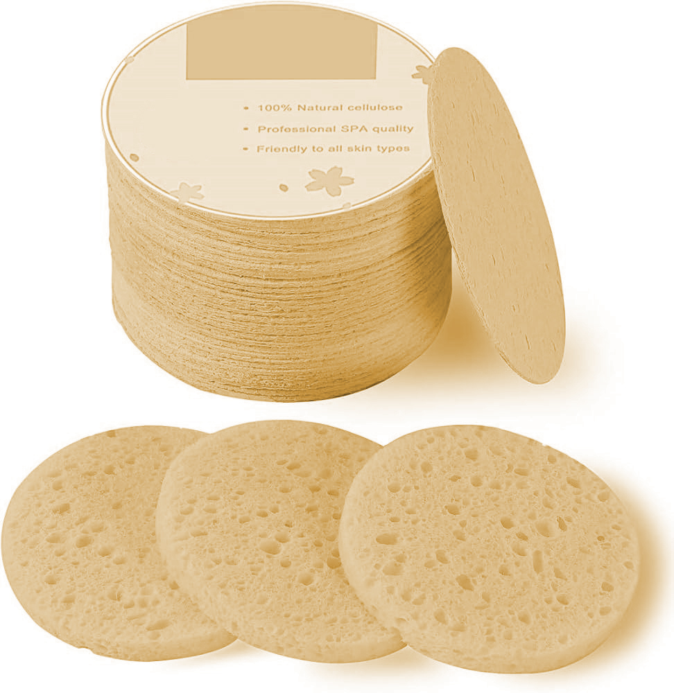 Sıkıştırılmış Makyaj Temizlik Pedi Cilt Temizlik Süngeri Doğal Selülöz 10 ADET 721467