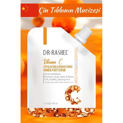 Transformacion DR.RASHEL C Vitamin El ve Ayak Peeling Scrub Aydınlatıcı ve Yumuşatıcı Bakım  721476