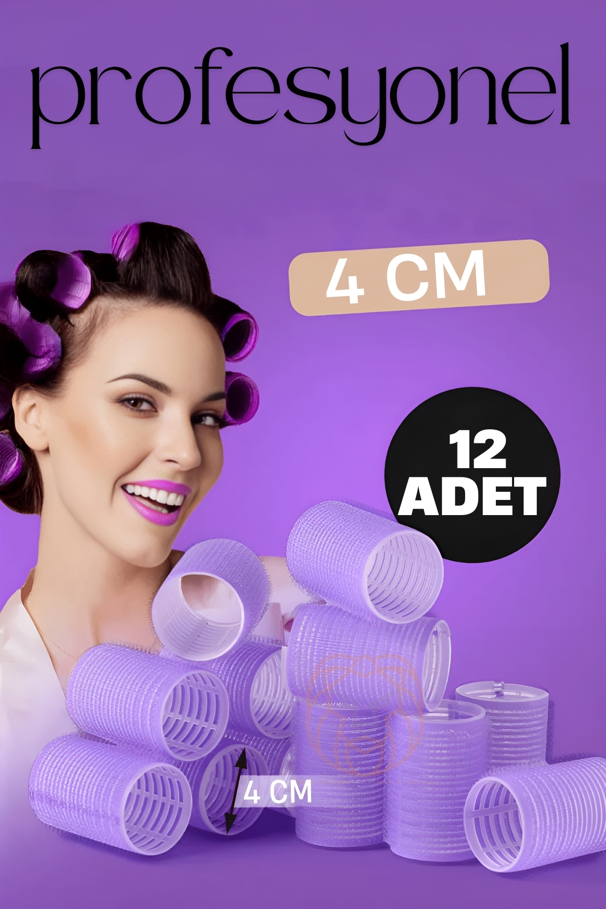 4 Cm Bigudi Saç Bigudisi Profesyonel 12 ADET 