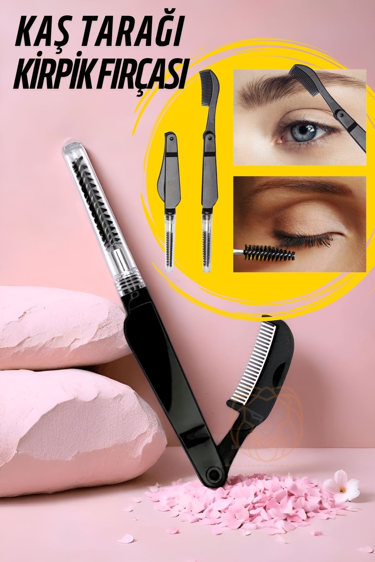 Kirpik Fırçası Kaş Tarağı Kaş ve Kirpik Fırçlı Tarak 