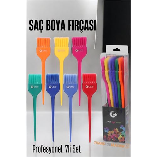 ModaCar Saç Boya Fırçası 7 li Set Professional 