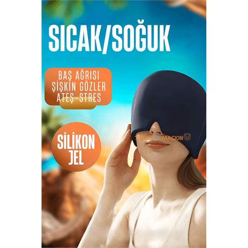 ModaCar Sıcak Soğuk Jel Yüz Maskesi Baş Ağrısı Şişmiş Gözler Gerginlik Maskesi  