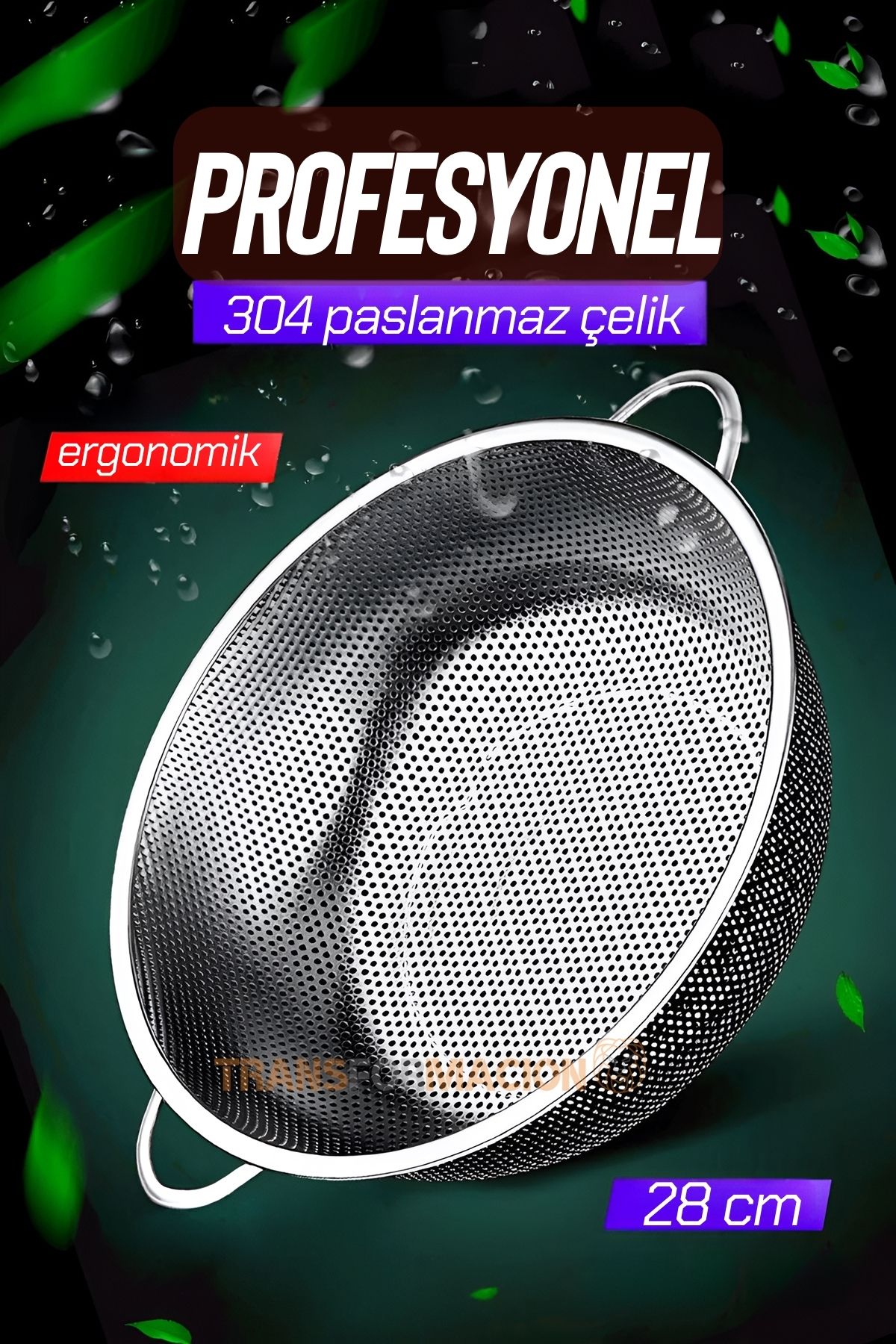 Kevgir 304 Paslanmaz Çelik Mink Design 