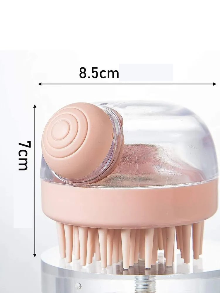 Şampuan Hazneli Silikon Peeling ve Masaj Fırçası  