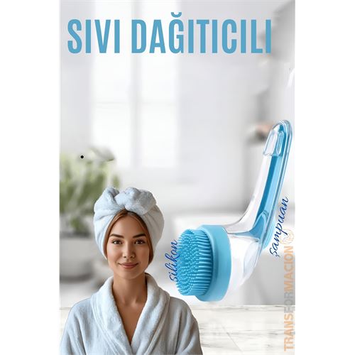 Transformacion Şampuan Hazneli Silikon Saç Yıkama Peeling ve Masaj Fırçası 721469