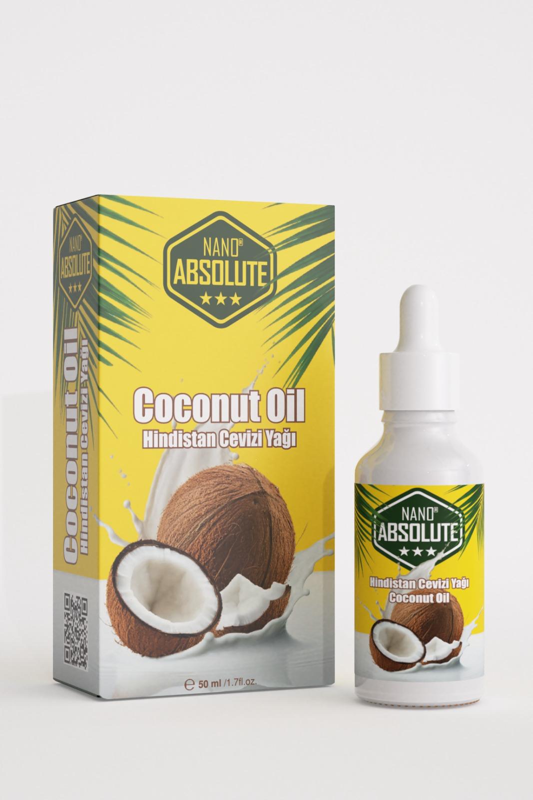 Saçlar İçin Hindistan Cevizi Yağı 50 Ml Nano Absolute 