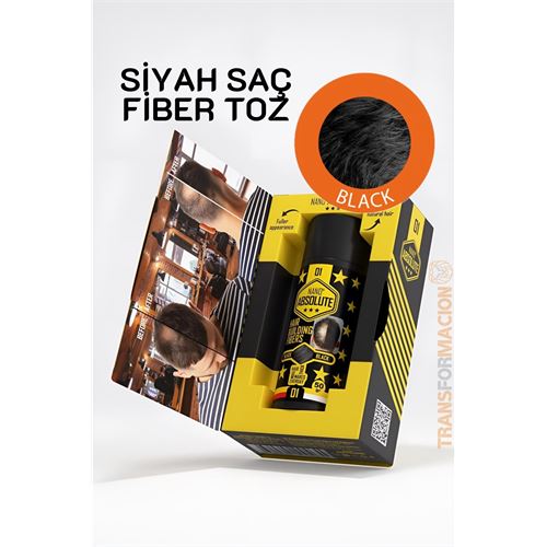 TransForMacion Saç Dolgunlaştırıcı Fiber Topik Toz SİYAH 50 Gram 721496