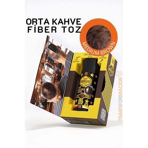 TransForMacion Saç Dolgunlaştırıcı Fiber Topik Toz ORTA TON KAHVERENGİ 721497