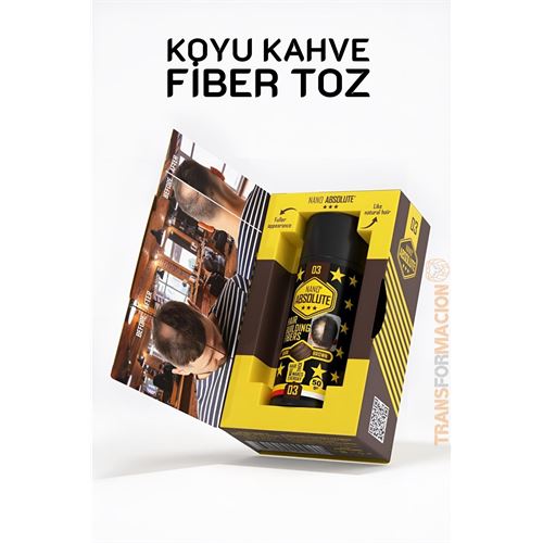 TransForMacion Saç Dolgunlaştırıcı Fiber Topik Toz KOYU TON KAHVERENGİ 721498