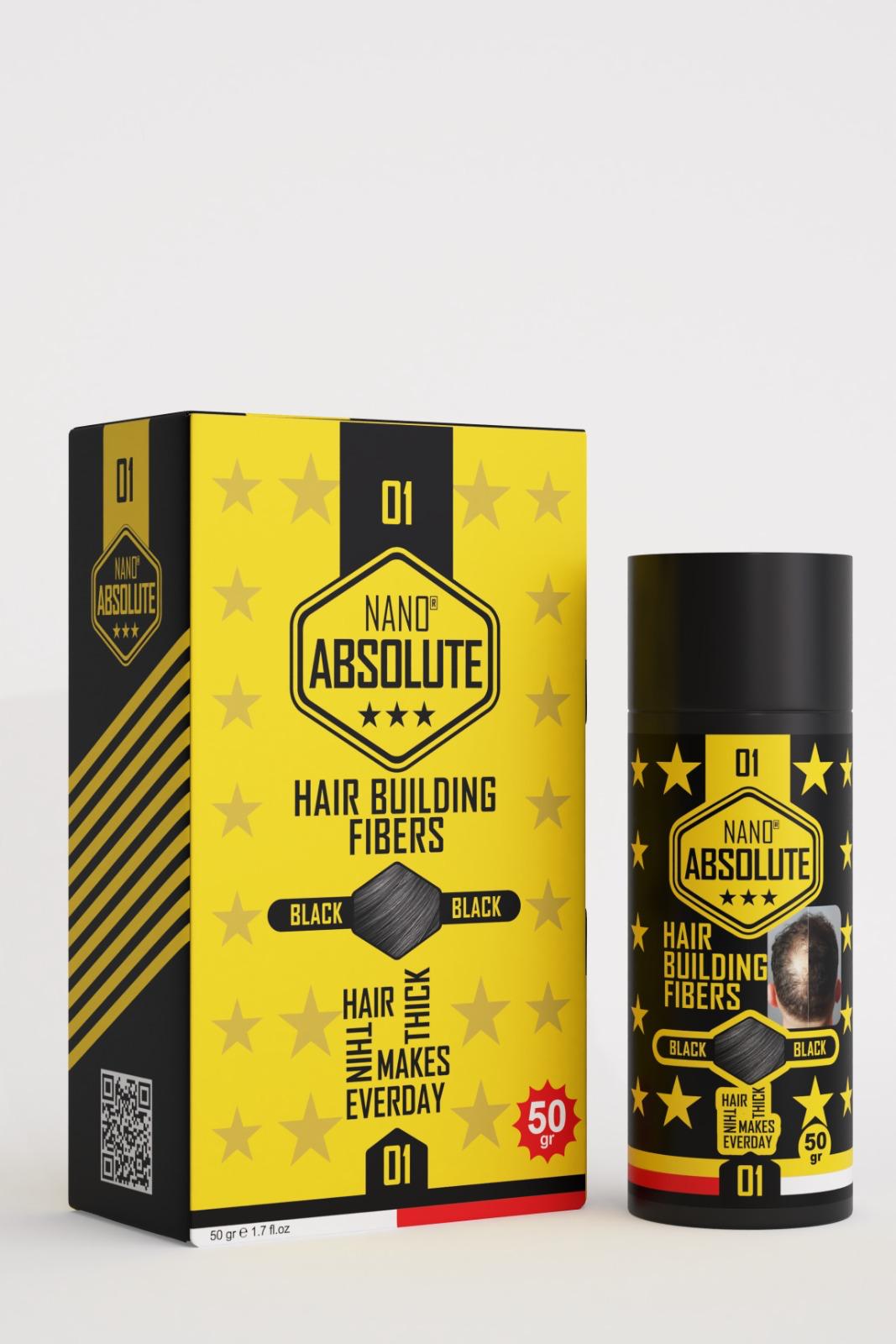 Saç Dolgunlaştırıcı Fiber Topik Toz SİYAH 50 Gram 