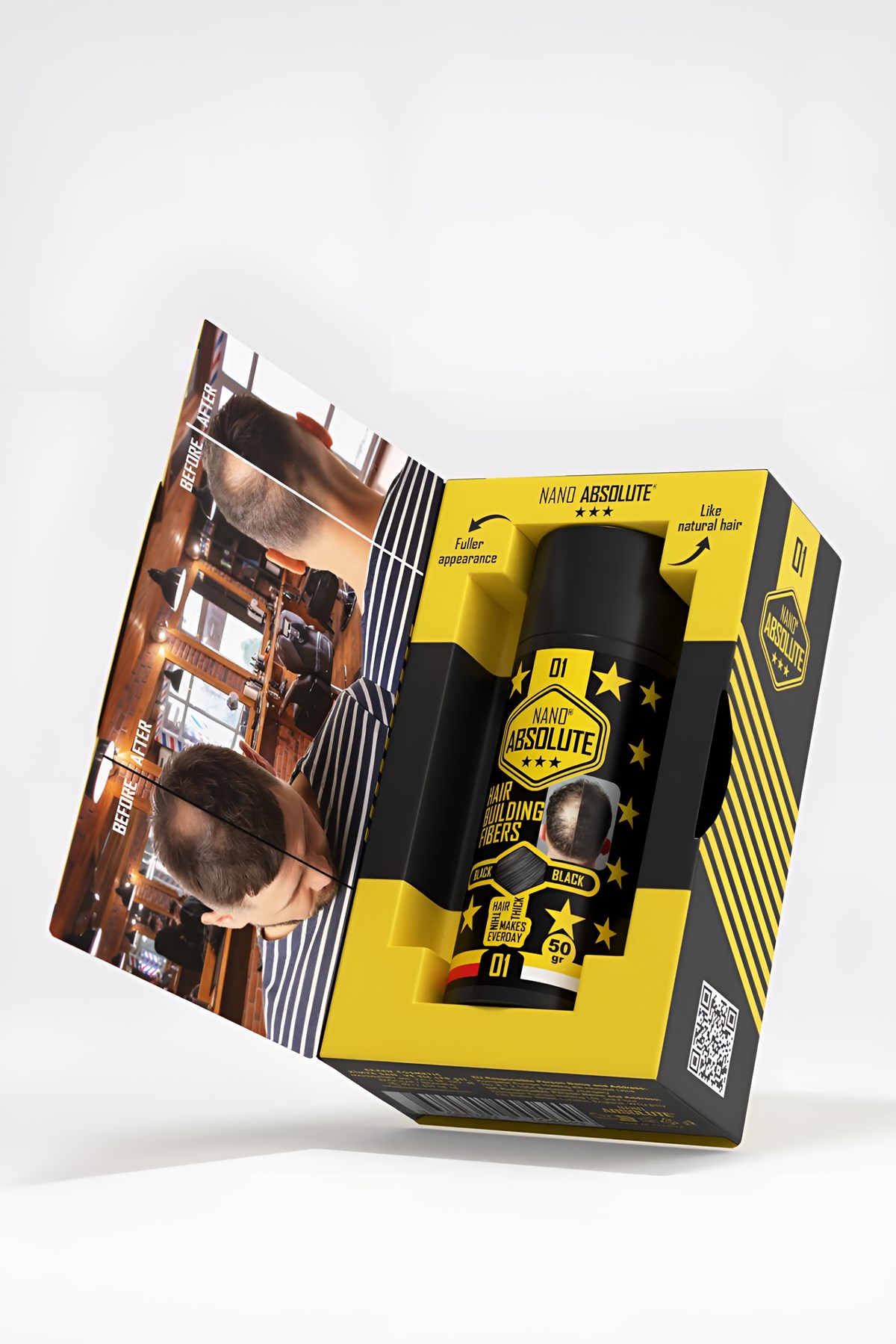 Aplikatörlü Saç Dolgunlaştırıcı Fiber Topik Toz SİYAH 50 Gram 721499