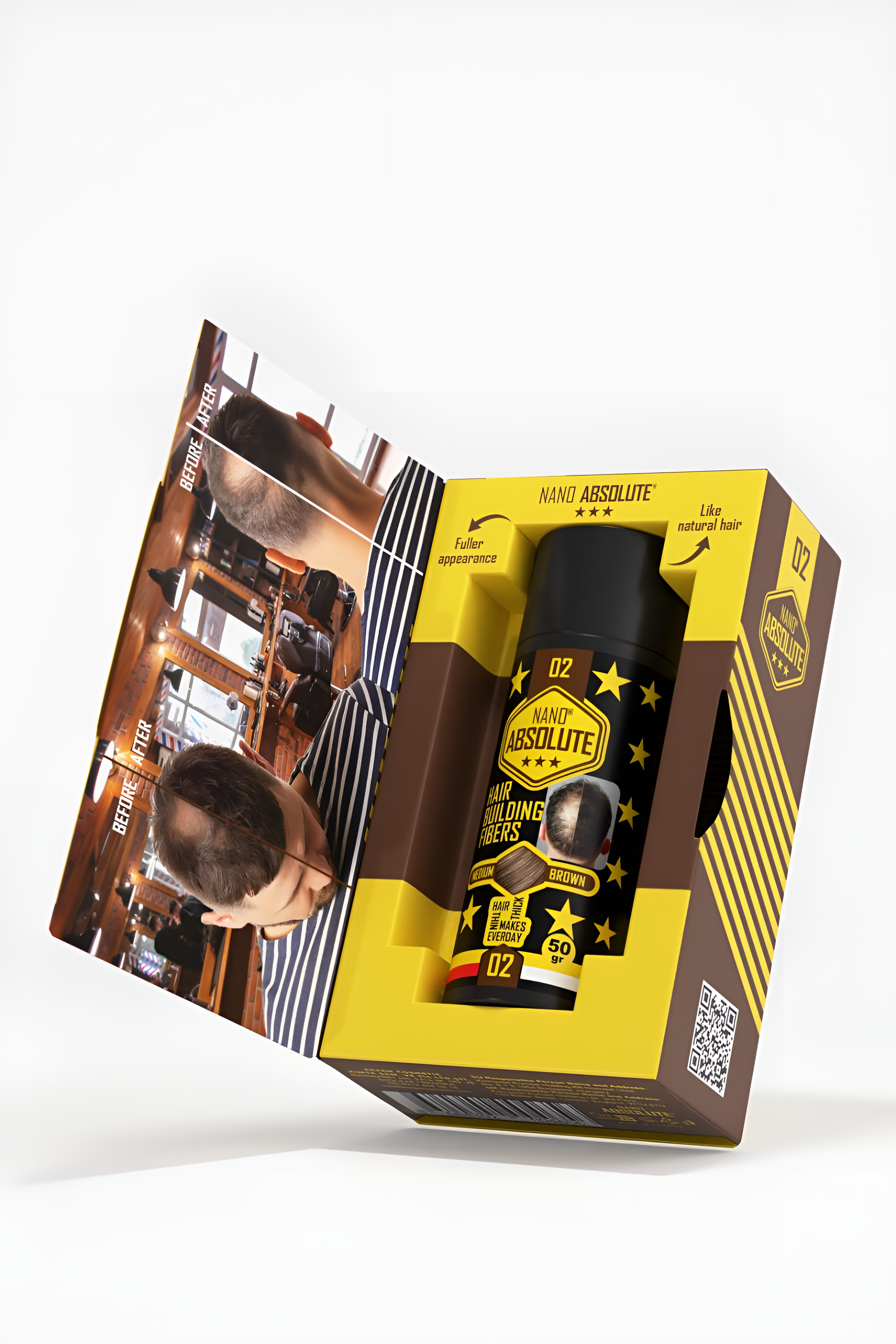 Aplikatörlü Saç Dolgunlaştırıcı Fiber Topik Toz ORTA TON KAHVERENGİ 721500