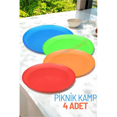 TransForMacion Tabak Seti Kamp Piknik Tabağı 4 ADET 721506