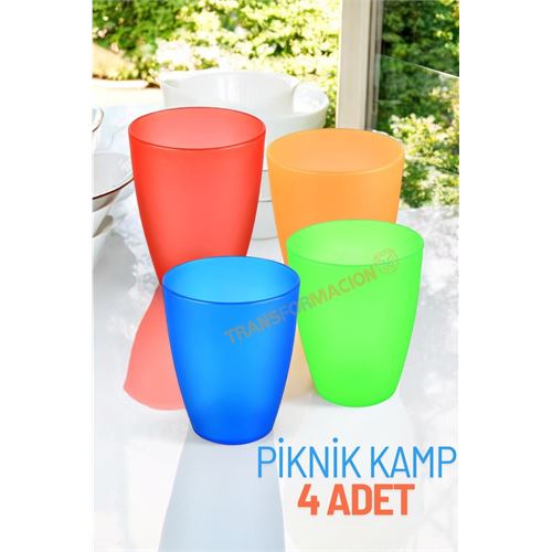 TransForMacion Bardak Seti Kamp Piknik Bardağı 4 ADET 721507