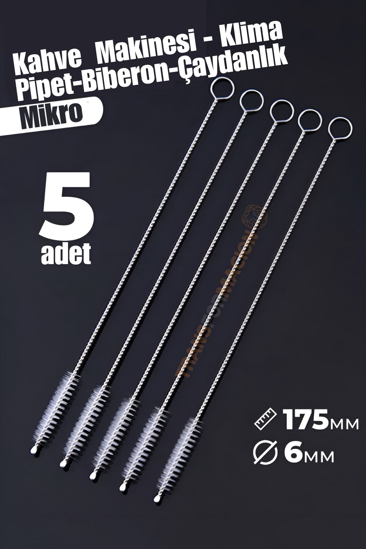Mikro Fırça Klima Biberon Pipet Fırçası 5 Adet 721514 