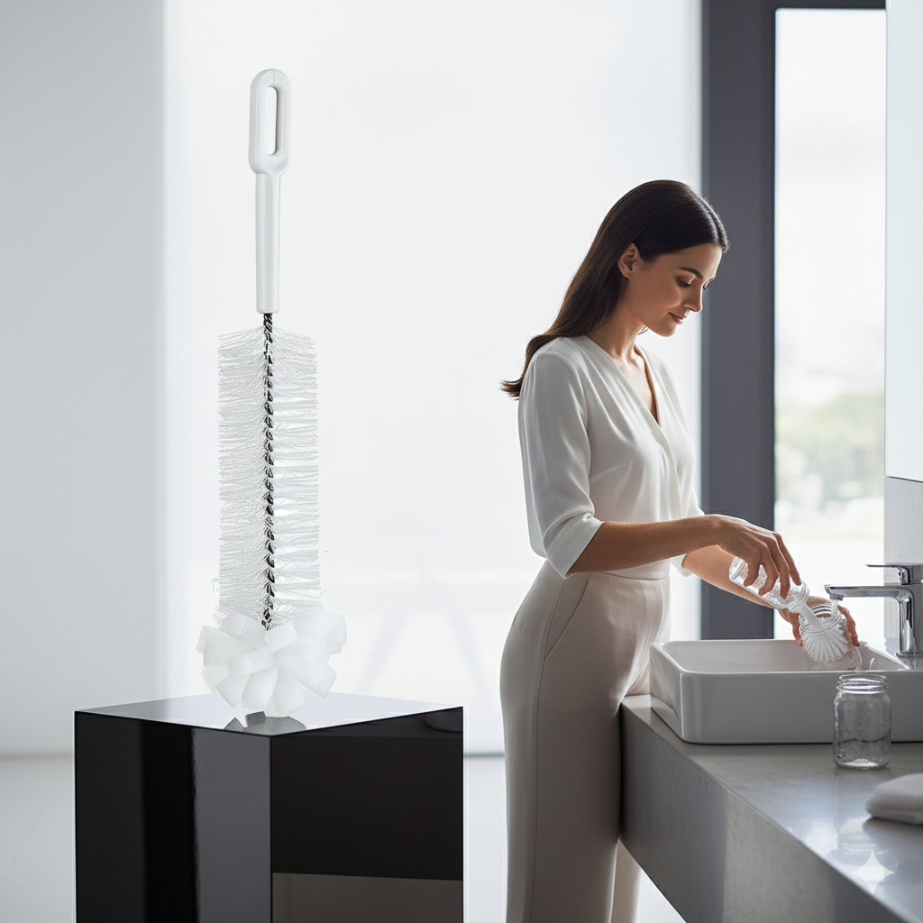 Premium Lüks Şişe ve Biberon Fırçası - Ultra Dayanıklı Profesyonel Temizlik & Kristal Parlaklık 721515