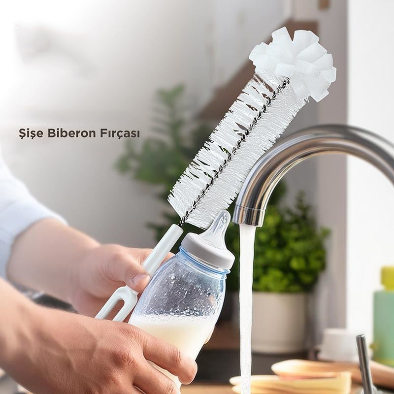 ModaCar Kavanoz Temizleme Fırçası Şişe Biberon Dar BölgeTemizleyici Fırça 