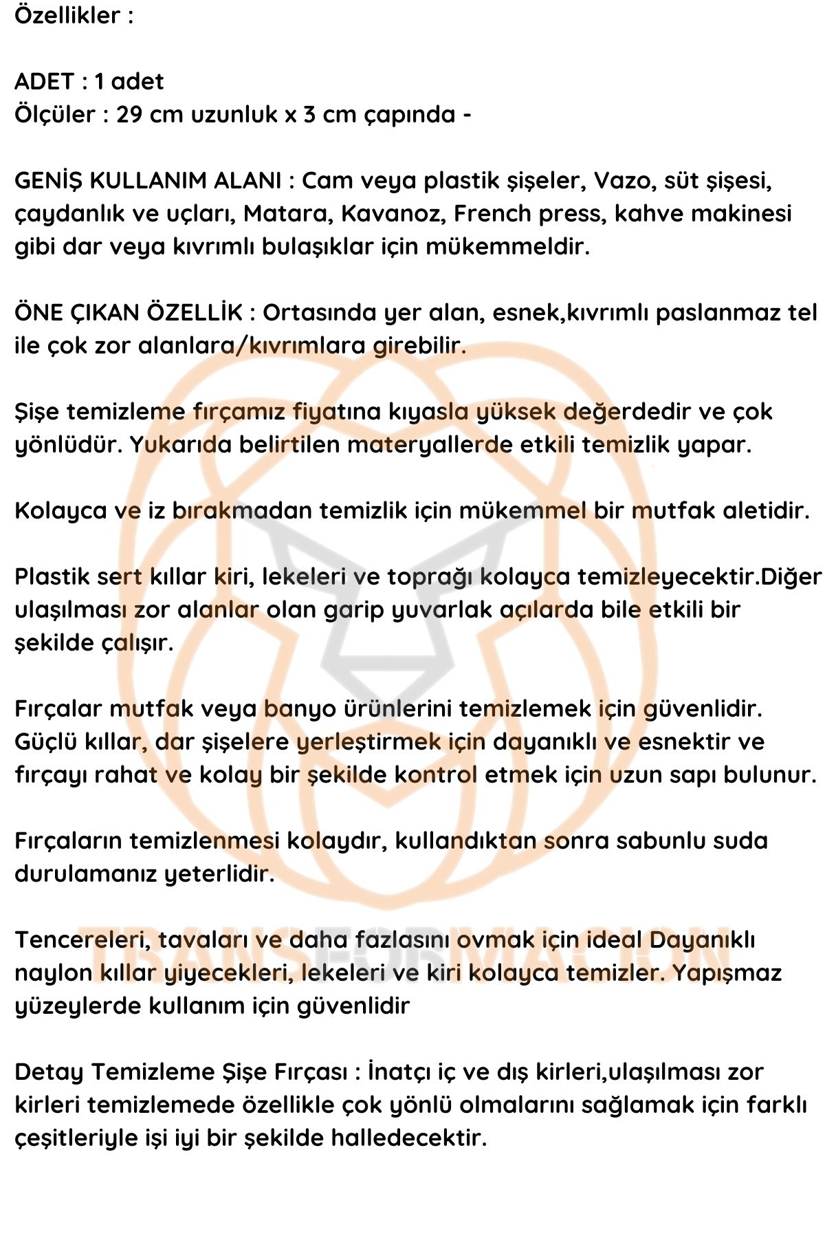 ModaCar Kavanoz Temizleme Fırçası Şişe Biberon Dar BölgeTemizleyici Fırça 