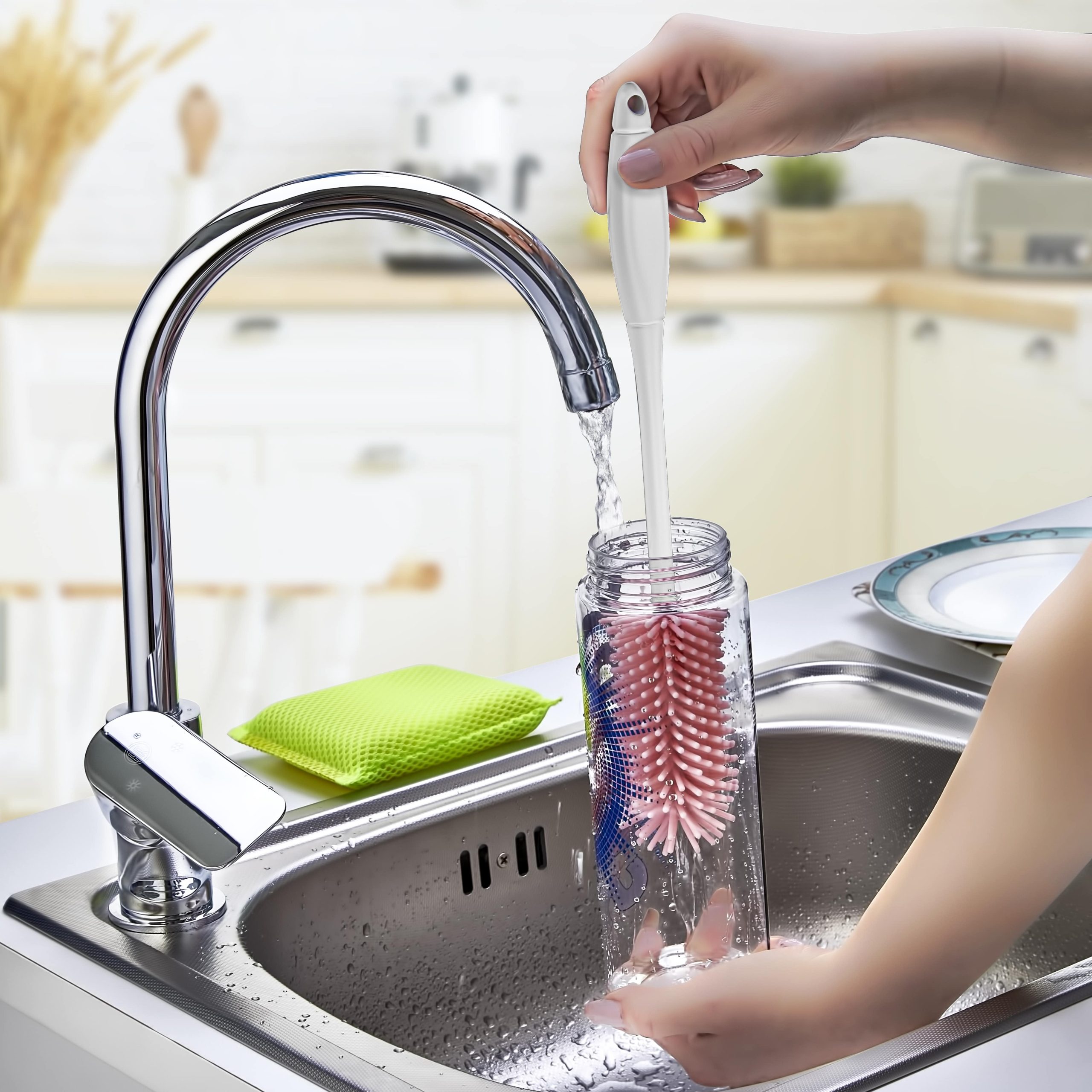 ModaCar Kavanoz Temizleme Fırçası Şişe Biberon Dar BölgeTemizleyici Fırça 