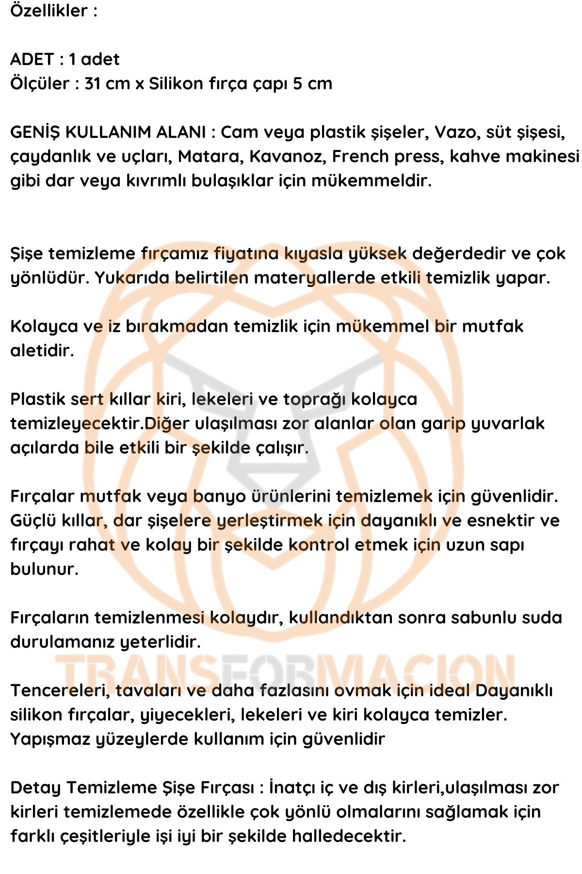 ModaCar Kavanoz Temizleme Fırçası Şişe Biberon Dar BölgeTemizleyici Fırça 