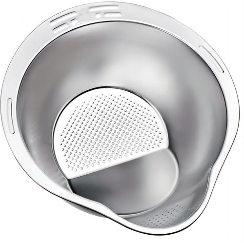 TransForMacion Inox Süzgeç Pirinç Makarna Salata Süzgeci 304 Paslanmaz Çelik 2 ADET 721521