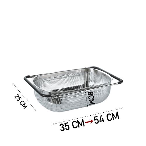 ModaCar Lavabo Süzgeci Ayarlanabilir Kevgir 304 Paslanmaz Çelik  