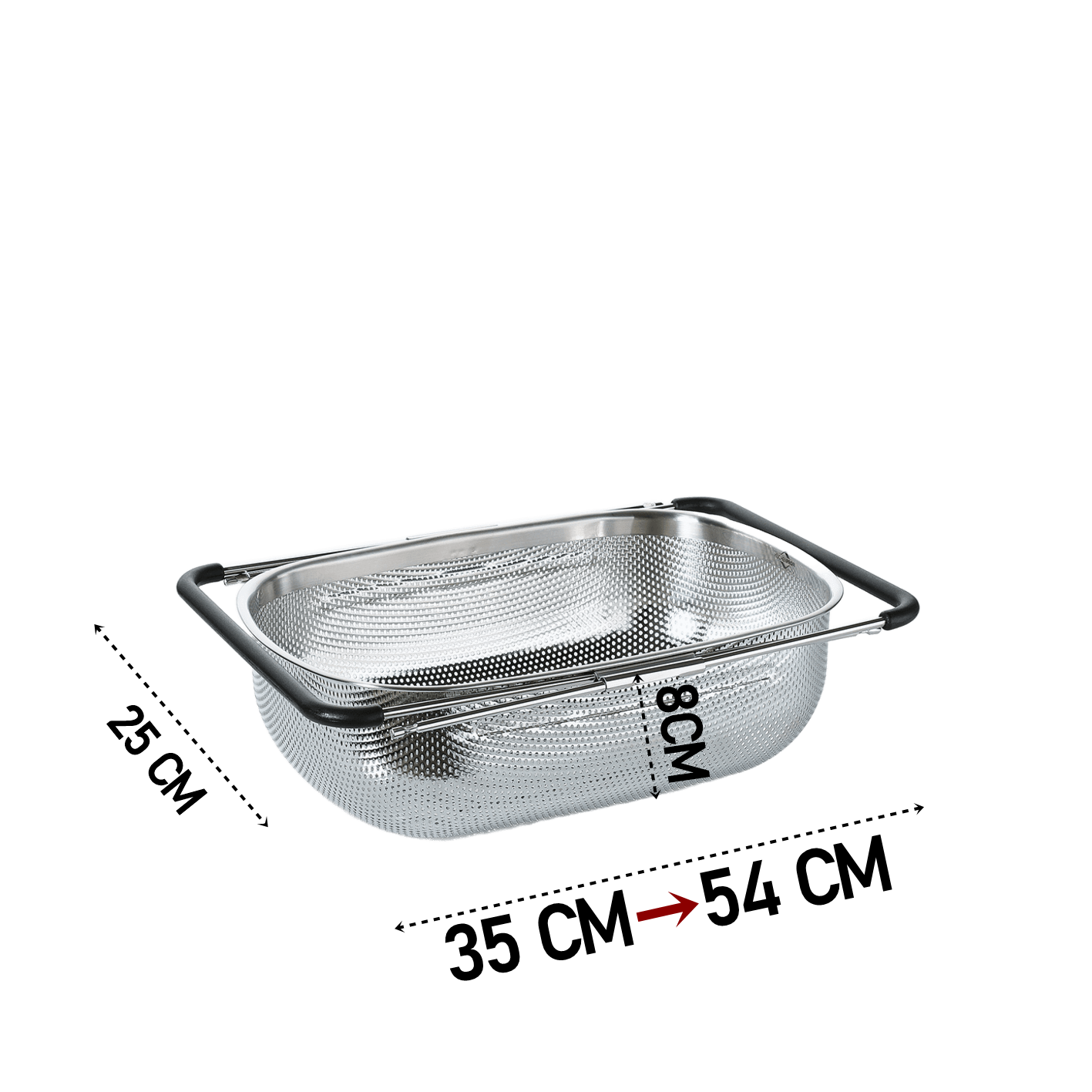 TransForMacion Lavabo Süzgeci Ayarlanabilir Kevgir 304 Paslanmaz Çelik 