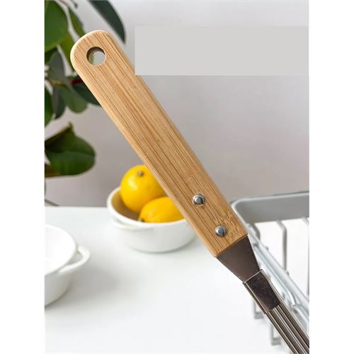 TransForMacion Bambu Saplı Kevgir Süzgeç 304 Paslanmaz Çelik 13.5 cm 721528