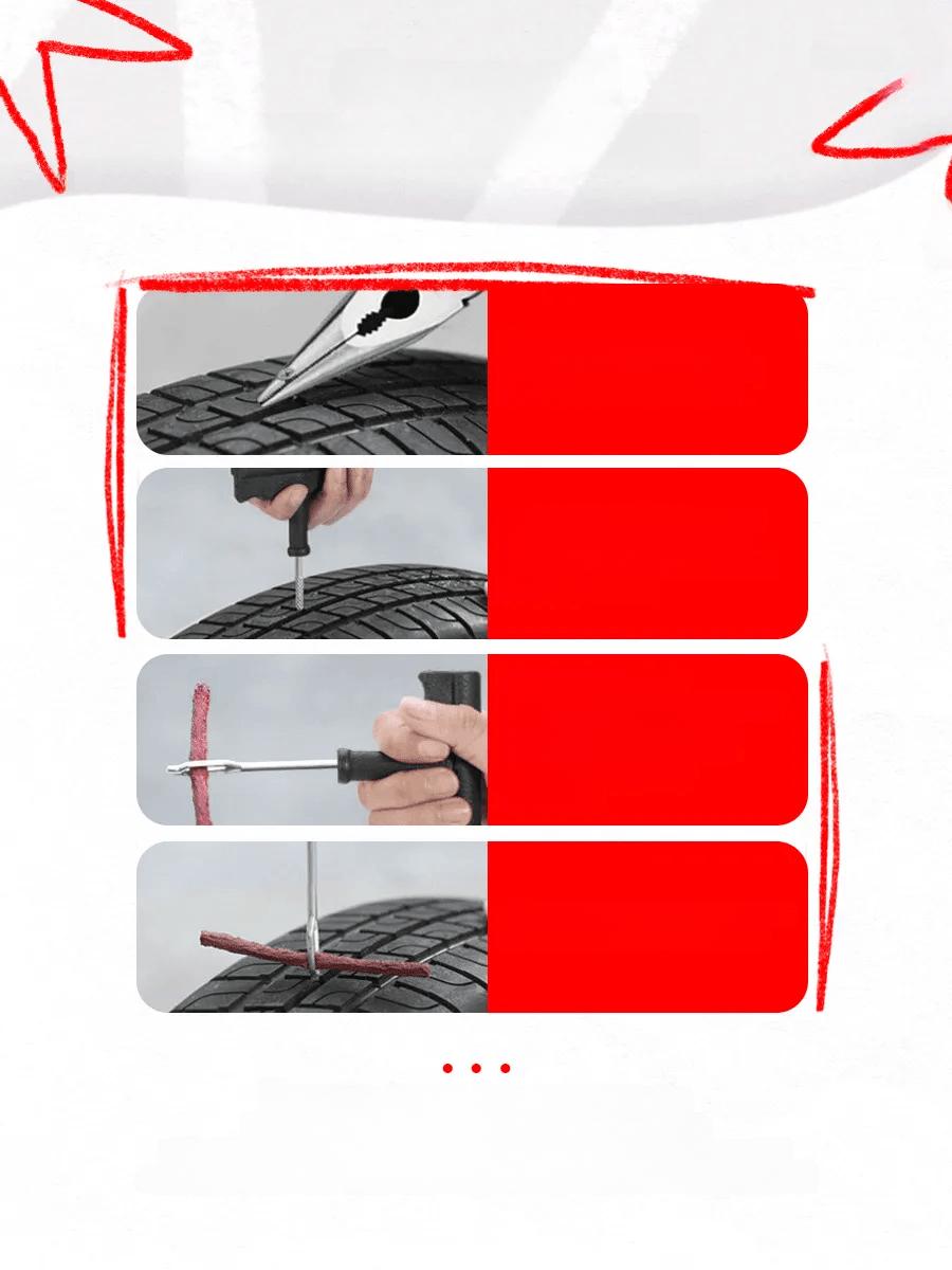 TransForMacion Lastik Tamir Kiti Oto Bisiklet Motosiklet Lastik Tamir Seti 721532