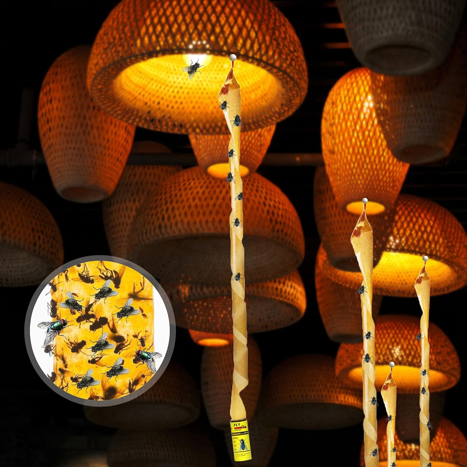 Yapışkanlı Sinek Şeridi Sinek Kapanı 16 ADET 721534