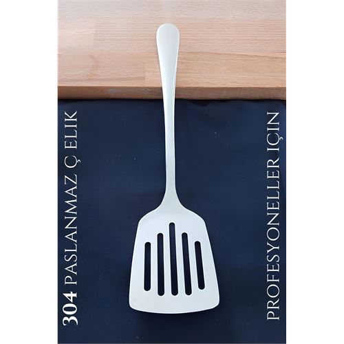 TransForMacion Delikli Servis Spatulası 304 Paslanmaz Profesyonel 721542