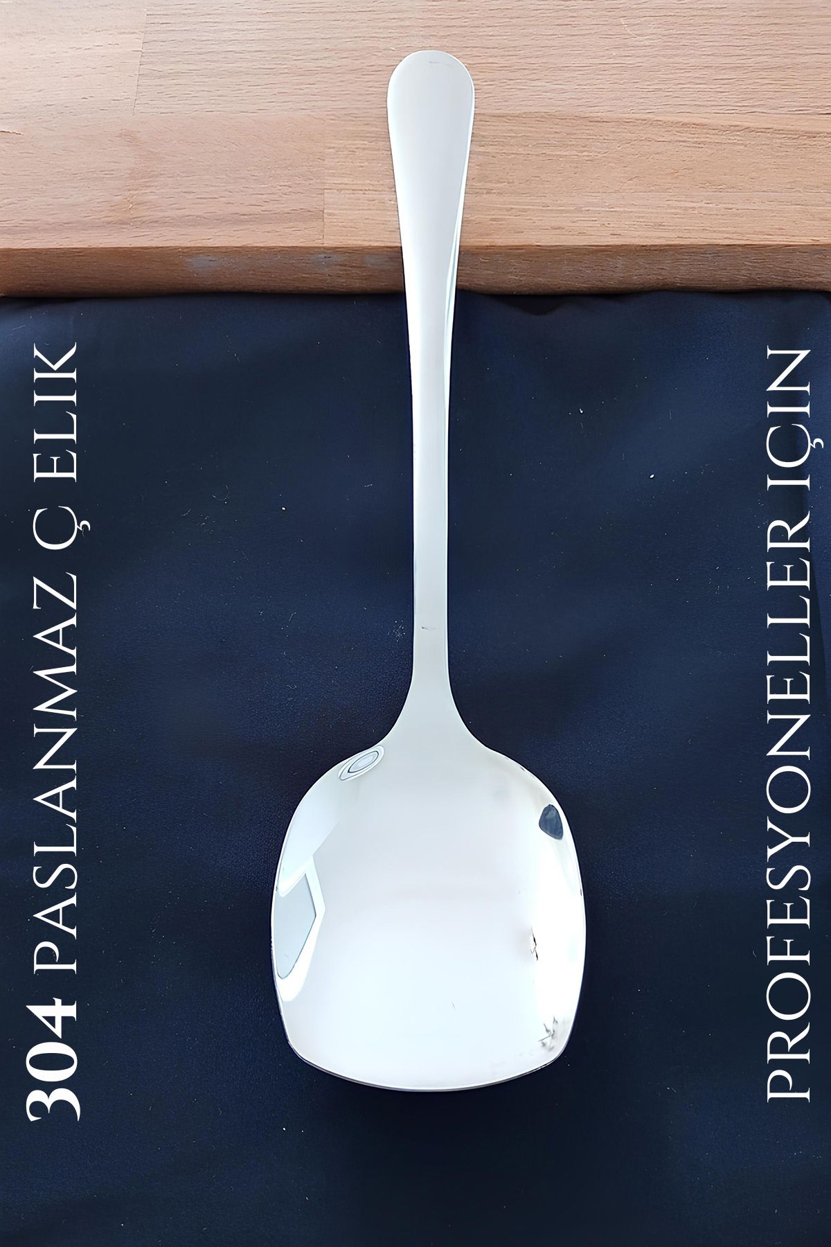 Modacar  Kare Servis Kaşığı 304 Paslanmaz Profesyonel 