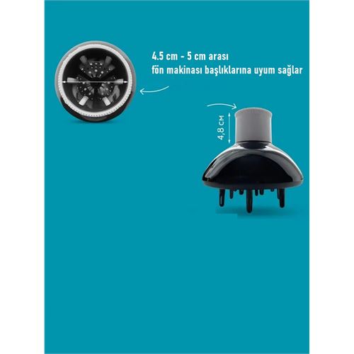 TransForMacion Isı Ayarlamalı Fön Için Difüzör Vigo Başlık Dönerli Profesyonel 721554