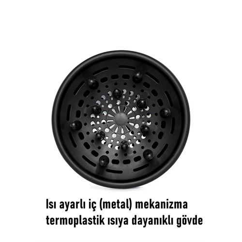 TransForMacion Isı Ayarlamalı Fön Için Difüzör Vigo Başlık Dönerli Profesyonel 721554