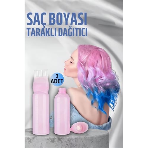 Transformacion Saç Boyası Eşit Dağıtım Taraklı Şişe Doldurulabilir Aplikatör 3 ADET 721559