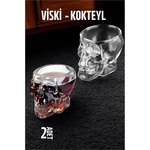 ModaCar Kurukafa Viski ve Kokteyl Cam 2 ADET 