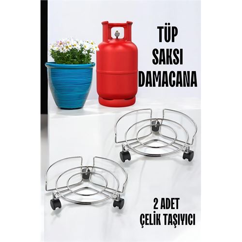 TransForMacion Saksı Tüp Damacana Altlığı Tekerlekli Taşıyıcı 2 ADET 719698