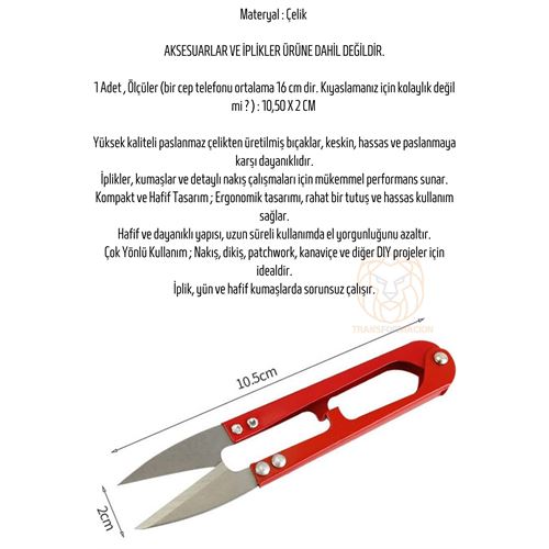 Transformacion Mini Dikiş Makası Kumaş İplik Makası 715577