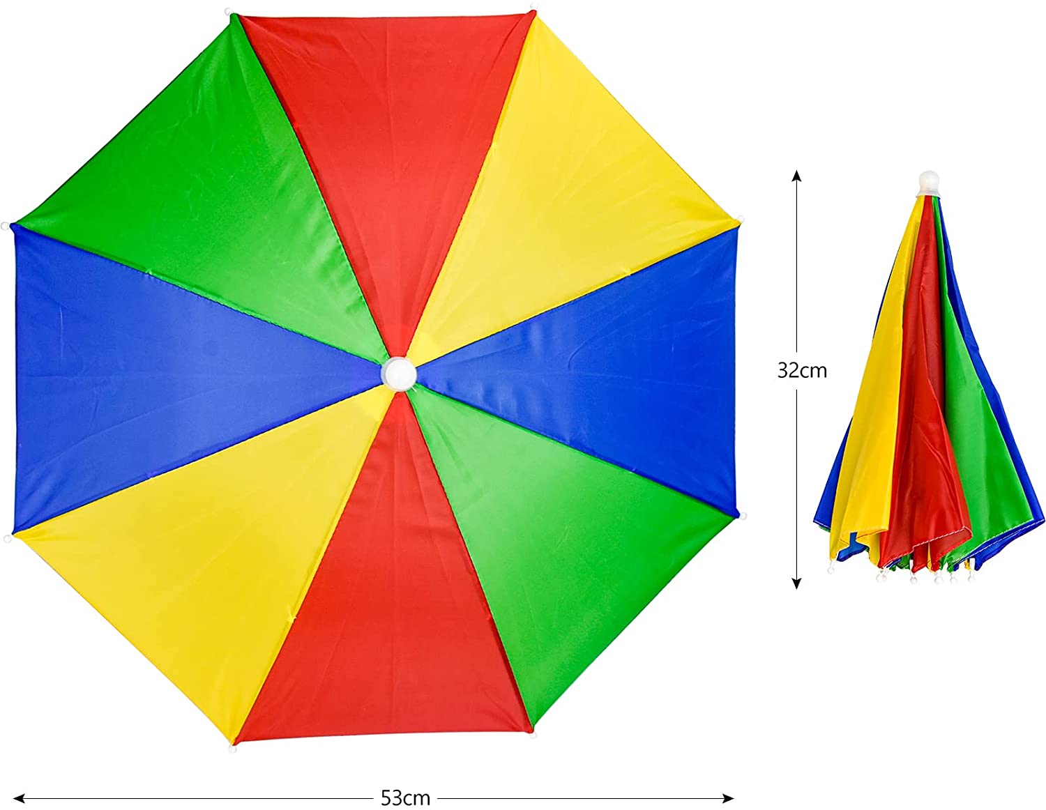 Hac Umre Kafa Şemsiyesi Güneş Koruma Şemsiyesi 2 adet 716265