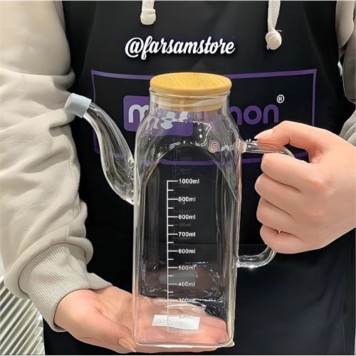 TransForMacion Yağ Sirke Şişesi Yağlık Borosilikat Cam 1000 ML 721572  