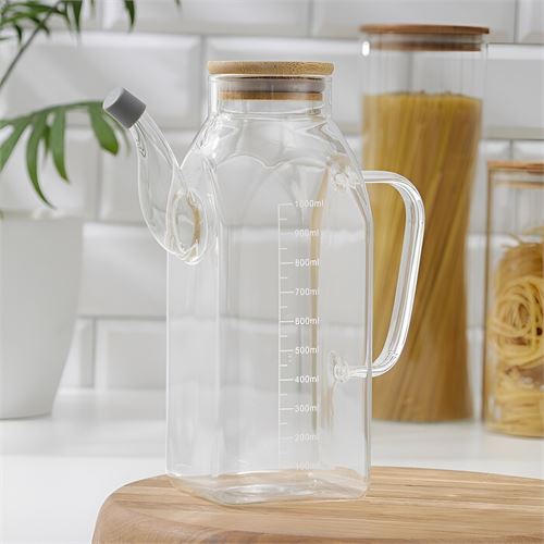 TransForMacion Yağ Sirke Şişesi Yağlık Borosilikat Cam 1000 ML 721572  