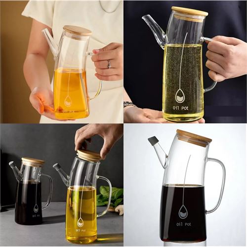 TransForMacion Yağ Sirke Şişesi Yağlık Borosilikat Cam 1000 ML 721573