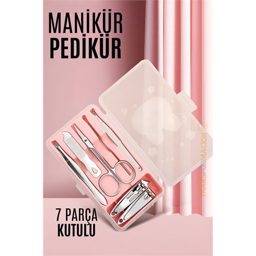 Transformacion Manikür Pedikür Kiti 7 Parça Kutulu Profesyonel Kit 721576