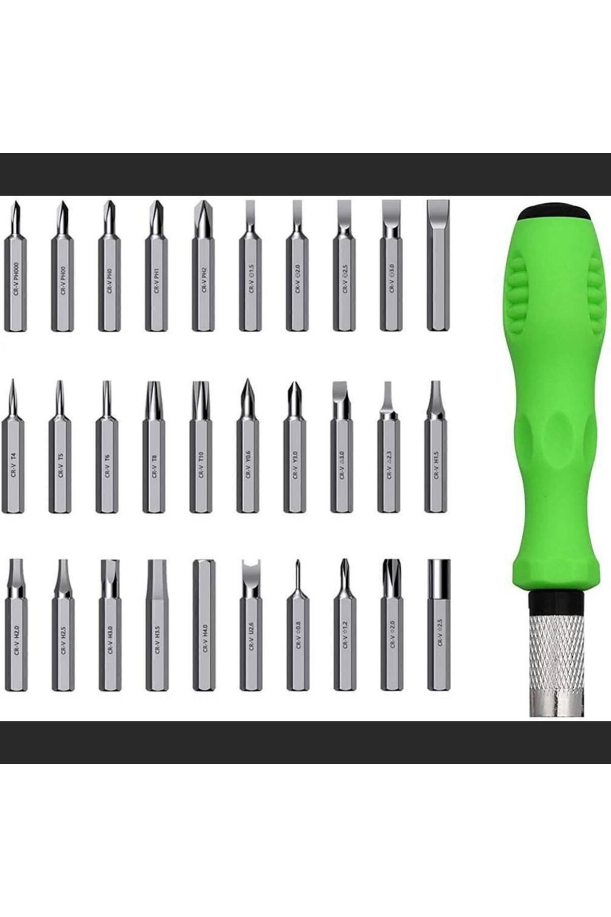 30 Uçlu Tornavida Seti - Saat Tornavidası - Telefon Tamir Tornavidası Dayanıklı ve Taşınabilir 716120