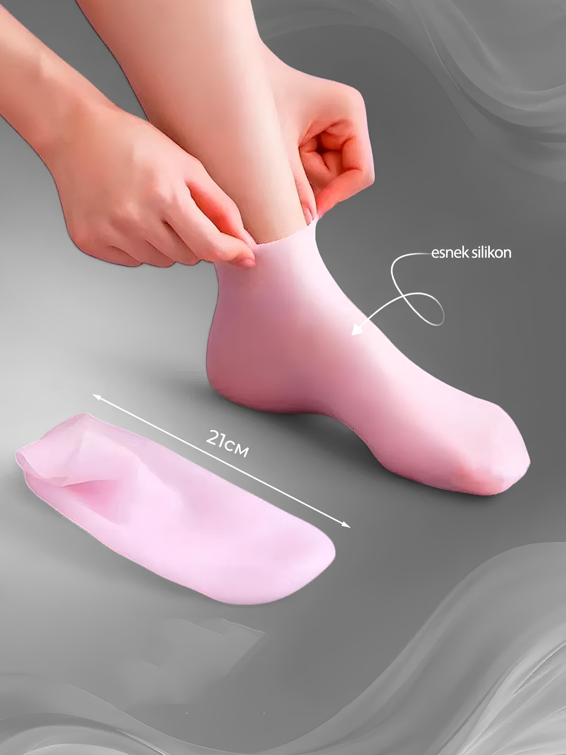 Ayak Bakım Çorabı Silikon Ayak Krem Uygulama Koruyucu Çorap 721585