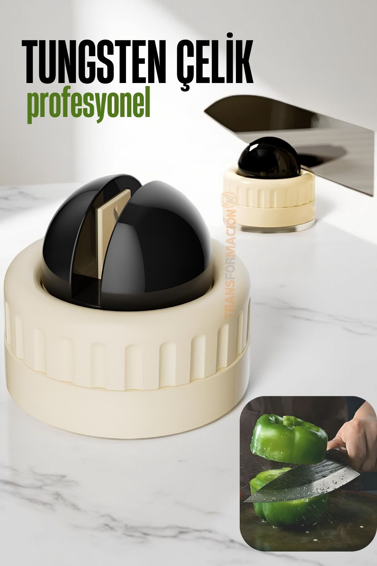 Bıçak Bileyici Pratik Vantuzlu Tungsten Çelik 721584