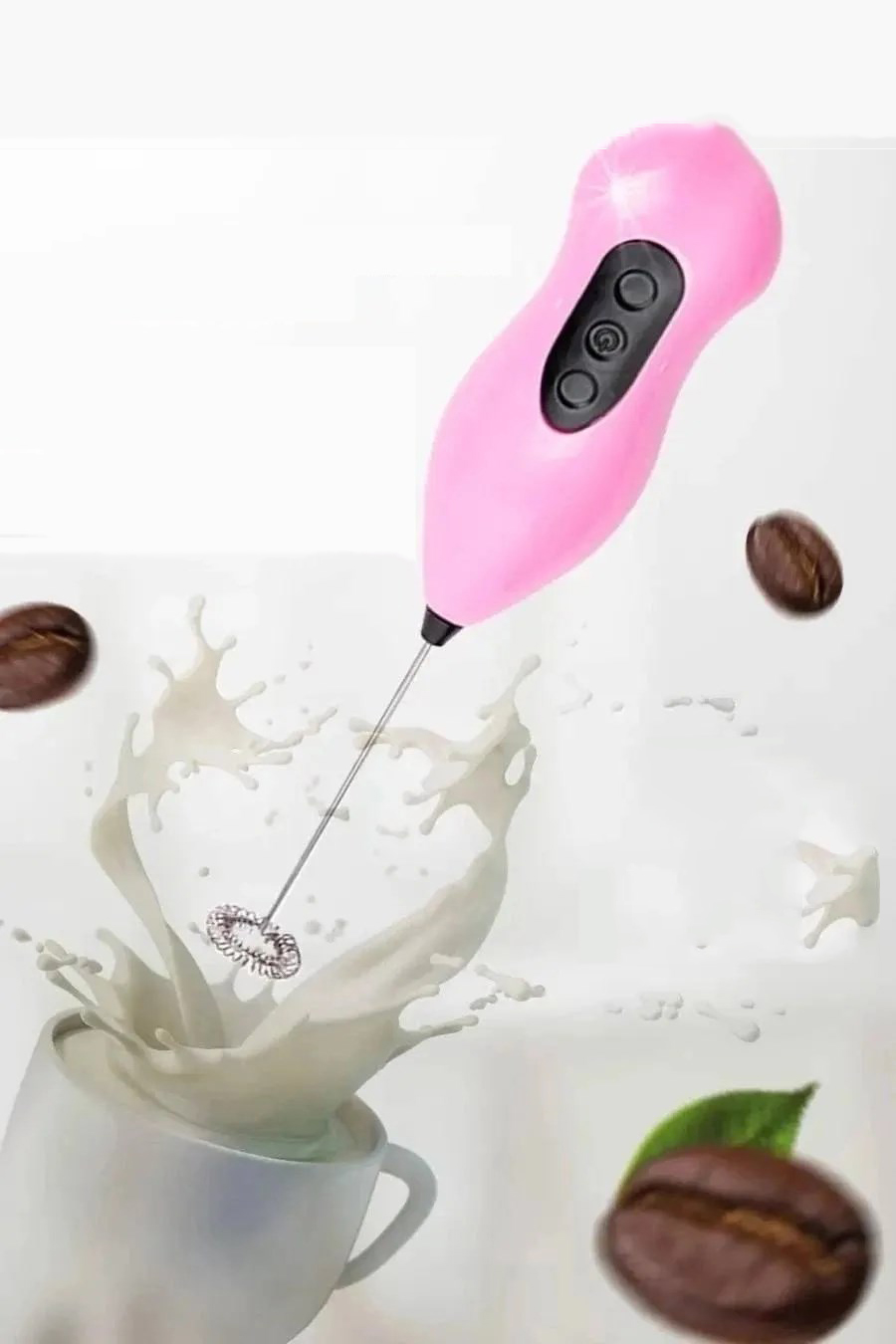 Süt Köpürtücü Kahve Karıştırıcı Mini Pilli Mixer Çırpıcı 720459