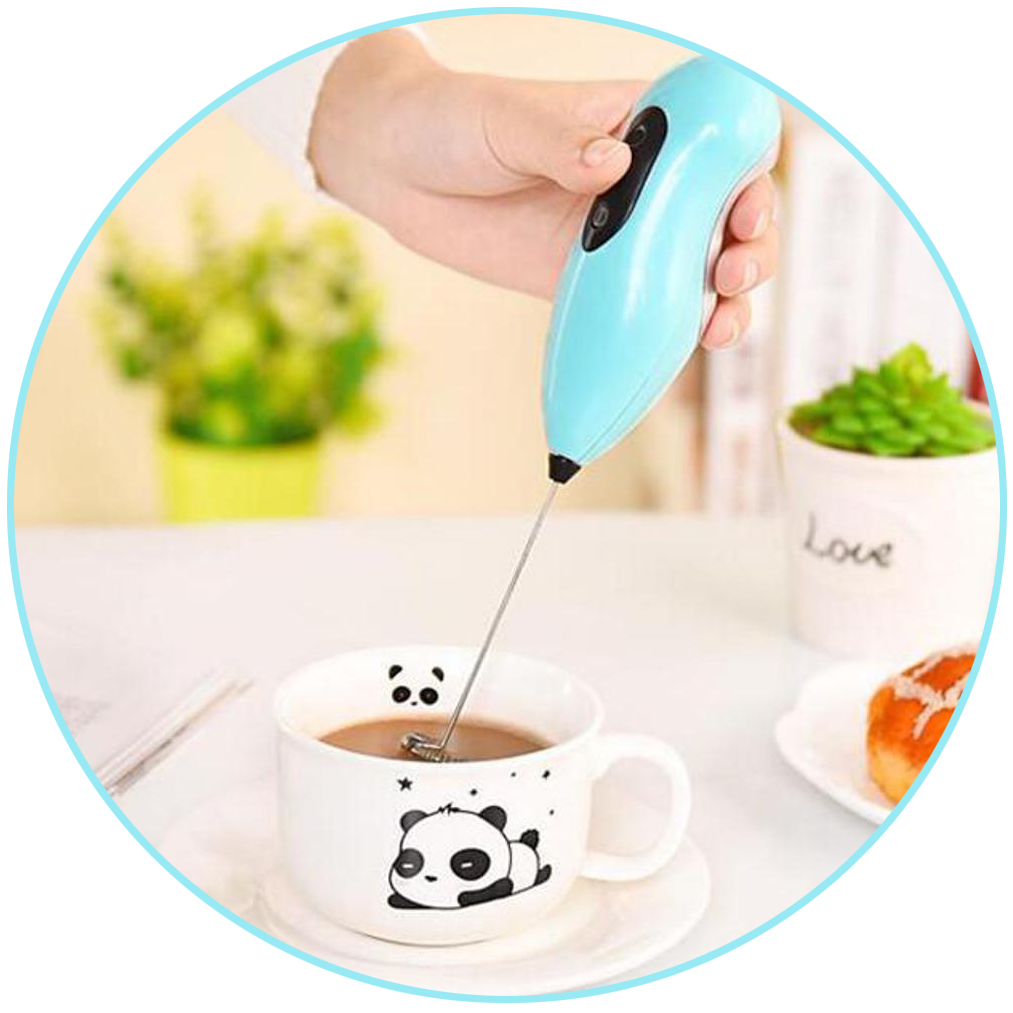 Süt Köpürtücü Kahve Karıştırıcı Mini Pilli Mixer Çırpıcı 720459
