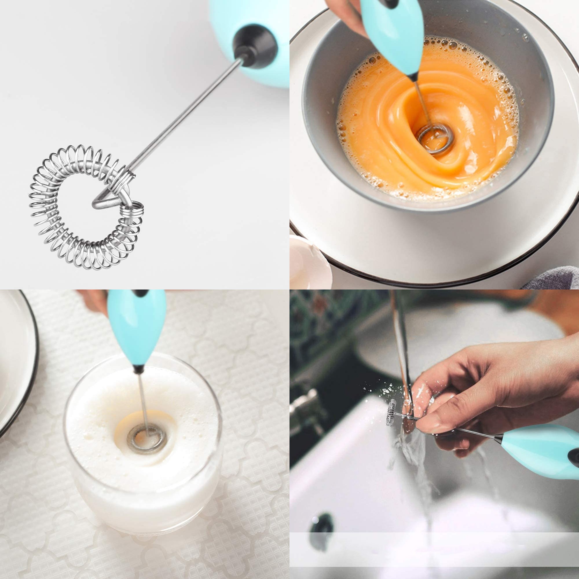 Süt Köpürtücü Kahve Karıştırıcı Mini Pilli Mixer Çırpıcı 720459